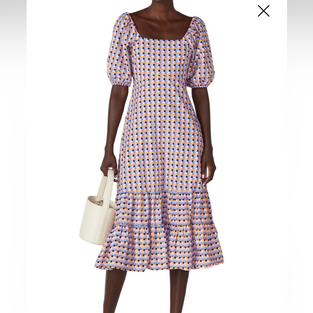 NWT Tanya Taylor Purple Cynthia Midi Dress